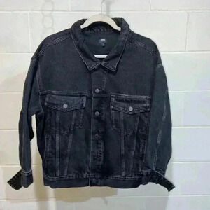 EDWIN Anthropologie Women's Alexa Denim Jacket Irony Streetwear #EW5004BOA Biker